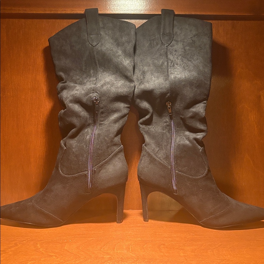 Lulu's Black Heeled Boots